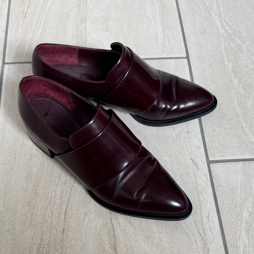 Vince women’s leather Dark Burgundy Loafers size 8/39